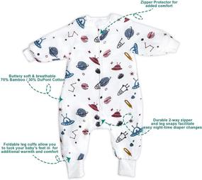 img 2 attached to 👶 Rey & Shay Early Walker Sleep Sack: 2.5 TOG Bamboo Baby & Toddler Sleeping Bag - Sleeves & Feet, 12-24 Months