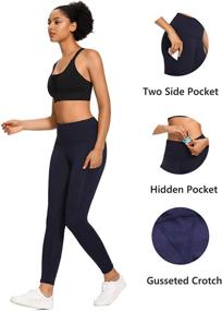 img 2 attached to WOWENY Control Athletic Workout Leggings Sports & Fitness for Other Sports