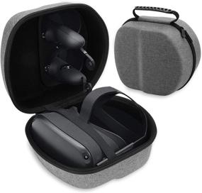 img 4 attached to Premium Gray Hard Travel Case for Oculus Quest 1 and Quest 2 - Ultimate VR Gaming Headset and Controller Protection on the Go