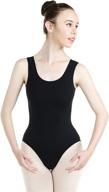 danzcue womens cotton ballet leotard logo