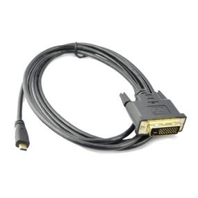 img 2 attached to Микро-HDMI-кабель Seadream с разъемом типа DVI(24+1), черный (6 футов)