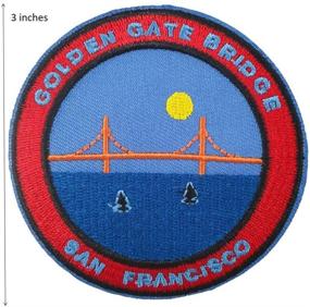 img 2 attached to 🌉 3-inch Golden Gate Bridge Embroidered Patch - Cute-Patch for Sewing/Ironing - San Francisco California Souvenirs