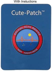 img 1 attached to 🌉 3-inch Golden Gate Bridge Embroidered Patch - Cute-Patch for Sewing/Ironing - San Francisco California Souvenirs