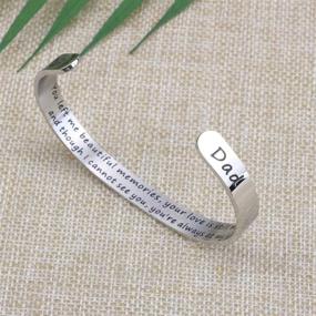 img 1 attached to In Loving Memory Bracelet - Meaningful Sympathy Cuff for Loss of 🌹 Mother, Father, Grandma, Grandpa, Husband, Brother, Sister - Grief Jewelry & Remembrance Bangle