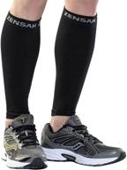 zensah running leg compression sleeves: effective shin splint & calf compression support for men and women логотип