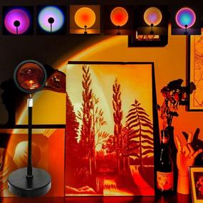 img 3 attached to 🌈 Rainbow Sunlight Lamp Projector, 360 Degree Rotation, LED Floor Lamp with Multiple Color Sunset Projections - Perfect for Christmas Decorations, Photography, Parties, Home, and Bedroom