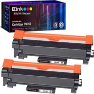 🖨️ e-z ink (tm) compatible toner cartridge replacement for brother tn760 tn-760 tn730 - ideal for hl-l2350dw hl-l2395dw hl-l2390dw hl-l2370dw mfc-l2750dw mfc-l2710dw dcp-l2550dw (black, 2 pack) logo