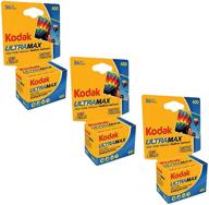 kodak ultramax 400 color print film 36 exp. 35mm dx 400 135-36 (108 pics) (pack of 3) - top-quality color print film for vibrant and high-resolution prints logo