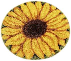 img 4 attached to YWNYT Cushion Crochet Printed Sunflower