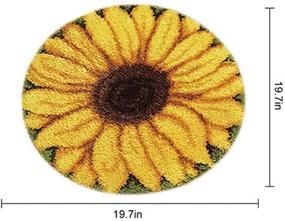 img 3 attached to YWNYT Cushion Crochet Printed Sunflower