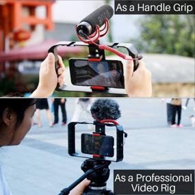 img 3 attached to 📹 Ulanzi U Rig Pro Видео Риг для iPhone: Стабилизатор с тройным креплением для горячего башмачка, крепление для штатива для iPhone 11 Pro Max XS Max X 8 7 6. Идеально подходит для влогинга и создания фильмов на Samsung, OnePlus, Google Pixel.