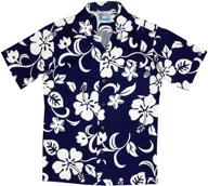 🌺 classic hibiscus hawaiian shirt for boys: rjc boys' clothing collection logo