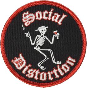 img 2 attached to 🎸 C&D Visionary Social Distortion Skelly Patch, Black - Enhanced for SEO