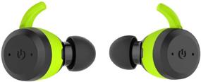 img 1 attached to 🎧 Wireless Earbuds with Bluetooth 5.0, Mic, HiFi Bass, IPX7 Waterproof, TWS Stereo Headsets, Noise Cancelling, Earphones with Battery Charging Case - Green