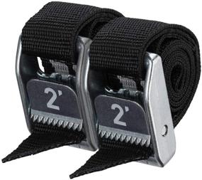 img 1 attached to NRS 1-Inch Heavy 🔒 Duty Tie Down Strap Twin Pack