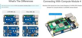 img 2 attached to 🔌 Mini Base Board (A) for Raspberry Pi Compute Module 4 Lite/eMMC Series Module: Enhanced Connectivity with Standard CM4 Socket and Raspberry Pi 40PIN GPIO Header