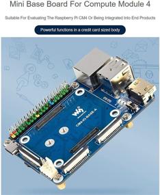 img 3 attached to 🔌 Mini Base Board (A) for Raspberry Pi Compute Module 4 Lite/eMMC Series Module: Enhanced Connectivity with Standard CM4 Socket and Raspberry Pi 40PIN GPIO Header