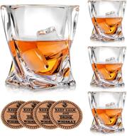 🥃 whiskey glass coasters from twist glassware logo