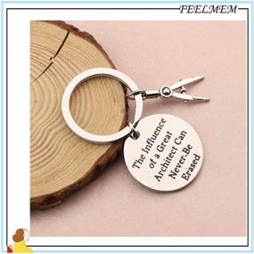 img 2 attached to FEELMEM Architecture Keychain – Architect Gift for Optimum SEO, Appreciation Keychain for Architectural Engineers