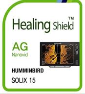 📺 humminbird solix 15 anti-glare matte screen protector - lcd shield guard film for outdoor use (compatible, healing shield, solix 15) logo