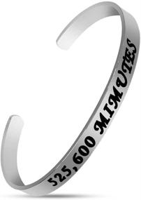 img 1 attached to Encouragement Bracelet Inspirational Graduation Stainless