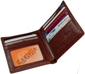 img 2 attached to Italian Leather Hipster Security Accessories for Men by Castello