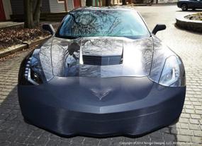 img 1 attached to 🚀 C7 Corvette Stingray NoviStretch Front Bra: High Tech Stretch Mask for C7 2014-2019 Corvettes (Z51, ZO6, and Grand Sport)