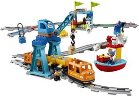 img 3 attached to LEGO DUPLO Cargo Train 10875 - Battery-Powered Building Blocks Set, Top Engineering and STEM Toy for Toddlers (105 Pieces)