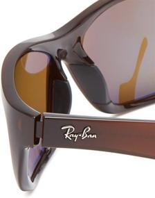 img 1 attached to 🕶️ Идеальная защита для глаз: Ray Ban RB4188 Сияющие линзы с поляризацией - представляем