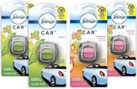 febreze car air fresheners: 2 gain original & 2 gain island fresh scents, strong odor eliminator (4 count) logo