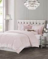 juicy couture comforter set – gothic design bedding, full/queen size, 3 piece set with 1 comforter and 2 shams, wrinkle resistant, premium bedroom décor in pink logo
