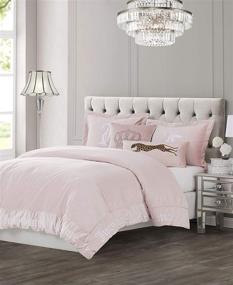 img 4 attached to Juicy Couture Comforter Set – Gothic Design Bedding, Full/Queen Size, 3 Piece Set with 1 Comforter and 2 Shams, Wrinkle Resistant, Premium Bedroom Décor in Pink