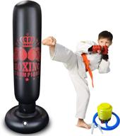 🥊 inflatable punching bag for kids and women - portable indoor boxing bag for children and adults, ideal for karate practice логотип