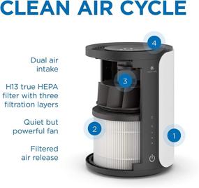 img 2 attached to 🌬️ Medify MA-18 Air Purifier with H13 HEPA Filter: Powerful, High-Grade Air Filtration for 400 Sq. Ft. - Ideal for Office, Bedrooms, Dorms, or Nurseries - White