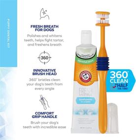 img 2 attached to 🐶 Arm & Hammer Fresh Spectrum Puppy Dental Kit: Small Dog Toothbrushing Set for Plaque and Tartar Control