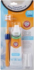 img 4 attached to 🐶 Arm & Hammer Fresh Spectrum Puppy Dental Kit: Small Dog Toothbrushing Set for Plaque and Tartar Control