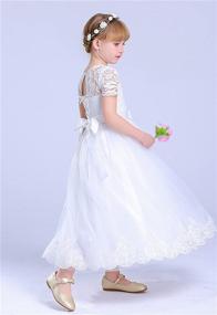 img 2 attached to Optimized Search: Joyful Rose Flower Dresses for Communion Girls' Clothing
