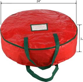 img 3 attached to 🎄 24-дюймовая сумка Elf Stor красная для хранения рождественского венка