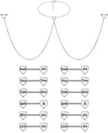 👙 yaomiao 12 pieces nipple rings and choker necklaces set: heart shape stainless steel tongue nipple rings for women - 14g body barbells piercing jewelry logo