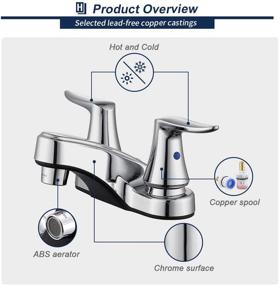 img 1 attached to 🛀 Stylish and Durable HOMELODY Bathroom Centerset Plating Lavatory: Enhance Your Bathroom Décor with Ease!