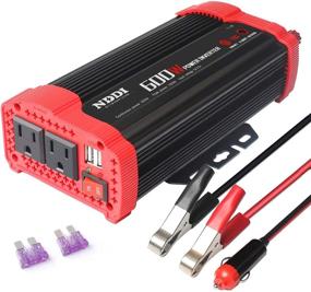 img 4 attached to 🚗 NDDI 600W Car Power Inverter: 12V DC to 110V AC Converter & Dual USB Quick Car Charger - Efficient Performance!