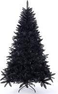 🎄 classic artificial christmas tree: unlit xmas pine with solid metal stand - 5/6/7 ft logo