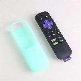 img 3 attached to SIKAI Glow in Dark-Blue Silicone Cover for Roku Streaming Stick+ Remote - Shockproof Protective Case with Remote Loop for Roku Streaming Stick Plus 3800R / 3810R Enhanced Voice Remote - Anti-Lost