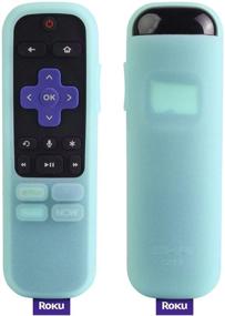 img 2 attached to SIKAI Glow in Dark-Blue Silicone Cover for Roku Streaming Stick+ Remote - Shockproof Protective Case with Remote Loop for Roku Streaming Stick Plus 3800R / 3810R Enhanced Voice Remote - Anti-Lost