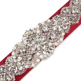 img 1 attached to Sisjuly Rhinestones Beaded Wedding Evening Women's Accessories for Belts