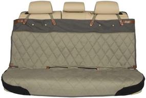 img 3 attached to 🐶 PetSafe Happy Ride Quilted Bench Seat Cover for Dogs and Pets - Fits Cars, Trucks, Minivans and SUVs - Cushioned Cotton Fabric - Long-lasting Vehicle Seat Protector - Wide Coverage, Grey