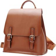 🎒 trendy women's leather backpack daypack: stylish and functional backpacks for every day логотип
