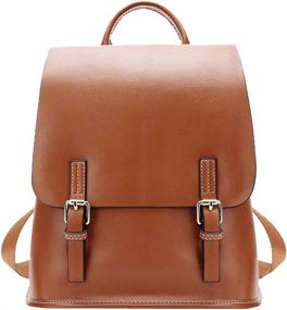 img 2 attached to 🎒 Trendy Women's Leather Backpack Daypack: Stylish and Functional Backpacks for Every Day