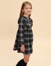 img 1 attached to 🎄 Warmth and Style Combined: Girls Christmas Sleeve Winter Cotton Girls' Clothing