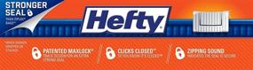 img 1 attached to 🔒 Hefty Slider Storage Bags, Gallon Size: Value Pack of 30 Count (4 Pack), 120 Total Bags